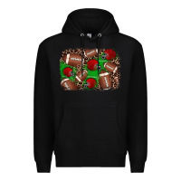 Black american football helmet background Premium Hoodie - JahusDesignShop