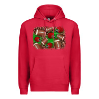 Cardinal american football helmet background Premium Hoodie - JahusDesignShop