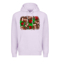 Lilac american football helmet background Premium Hoodie - JahusDesignShop