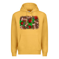 Mustard american football helmet background Premium Hoodie - JahusDesignShop