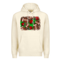 American Football Helmet Background Premium Hoodie | Teevron