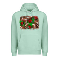 Seafoam american football helmet background Premium Hoodie - JahusDesignShop