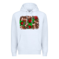 White american football helmet background Premium Hoodie - JahusDesignShop