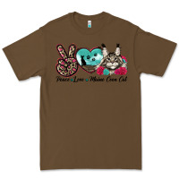 Cacao peace love maine coon cat Premium Tee - LillyAllenDesigns