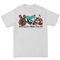 Dove Grey peace love maine coon cat Premium Tee - LillyAllenDesigns