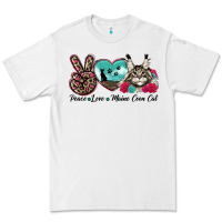 White peace love maine coon cat Premium Tee - LillyAllenDesigns