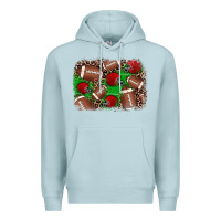 Blue Mist american football helmet background Premium Hoodie - JahusDesignShop