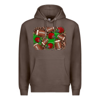 Coffee american football helmet background Premium Hoodie - JahusDesignShop