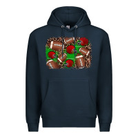 Navy american football helmet background Premium Hoodie - JahusDesignShop