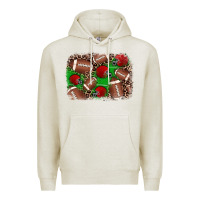 Oatmeal Heather american football helmet background Premium Hoodie - JahusDesignShop