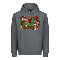 Rock american football helmet background Premium Hoodie - JahusDesignShop