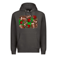 Smoke american football helmet background Premium Hoodie - JahusDesignShop