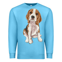 Ocean Blue beagle Premium Sweatshirt - RanaPortraitStore