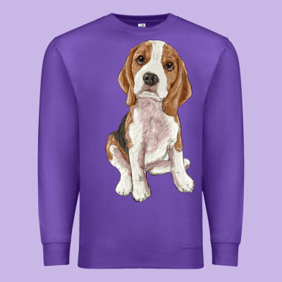 Beagle Premium Sweatshirt Designed By Ranaportraitstore
