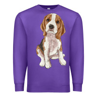 Purple beagle Premium Sweatshirt - RanaPortraitStore
