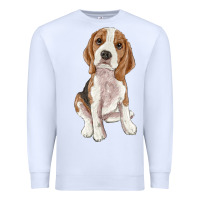 White beagle Premium Sweatshirt - RanaPortraitStore