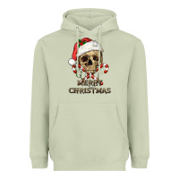 Matcha merry christmas skull Heavyweight Hoodie - RanaPortraitStore