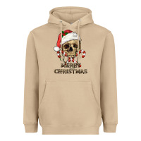 Mushroom merry christmas skull Heavyweight Hoodie - RanaPortraitStore