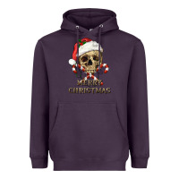 Plum merry christmas skull Heavyweight Hoodie - RanaPortraitStore