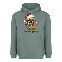 Sage merry christmas skull Heavyweight Hoodie - RanaPortraitStore
