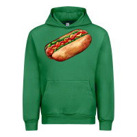 Emerald American hot dog Urban Hoodie - AdoDesignShop