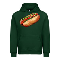 Forest Green American hot dog Urban Hoodie - AdoDesignShop