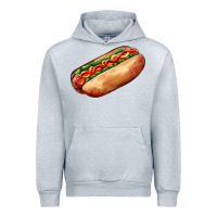 Heather Grey American hot dog Urban Hoodie - AdoDesignShop