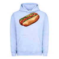 Pigment Grape Ice American hot dog Urban Hoodie - AdoDesignShop
