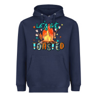 Navy let's get toasted Heavyweight Hoodie - Zillion Design Studio
