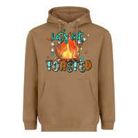 Toasted Coconut let's get toasted Heavyweight Hoodie - Zillion Design Studio