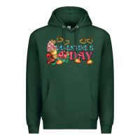 Sports Green valentines day sweet Premium Hoodie - AdoDesignShop