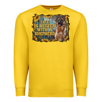 Lemon life is better with a shepperd Premium Sweatshirt - RanaPortraitStore
