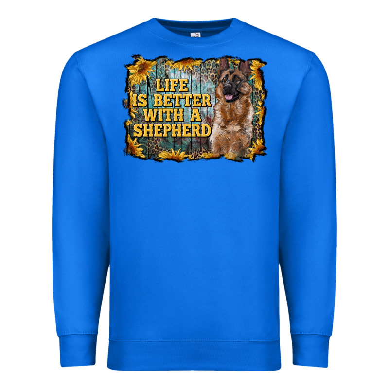 Life Is Better With A Shepperd Premium Sweatshirt by RanaPortraitStore | Teevron