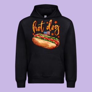 Hot Dog Urban Hoodie Designed By Adodesignshop