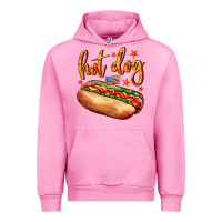 Fuchsia Pink hot dog Urban Hoodie - AdoDesignShop