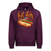 Mauve Wine hot dog Urban Hoodie - AdoDesignShop