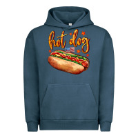 Pigment Midnight Navy hot dog Urban Hoodie - AdoDesignShop