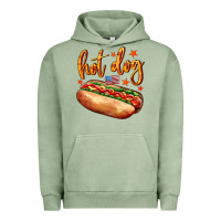 Pigment Oil Green hot dog Urban Hoodie - AdoDesignShop
