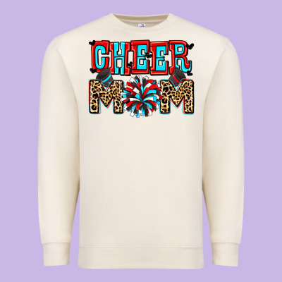 Cheer Mom Premium Sweatshirt Designed By Zillion Design Studio