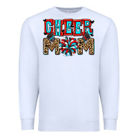 White Cheer mom Premium Sweatshirt - Zillion Design Studio