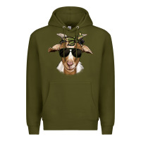 Army Green camouflage bandana goat Premium Hoodie - Jasminsmagicworld