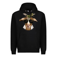 Black camouflage bandana goat Premium Hoodie - Jasminsmagicworld