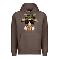 Coffee camouflage bandana goat Premium Hoodie - Jasminsmagicworld