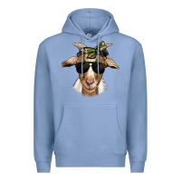 Colony Blue camouflage bandana goat Premium Hoodie - Jasminsmagicworld