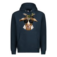 Navy camouflage bandana goat Premium Hoodie - Jasminsmagicworld