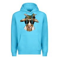 Ocean Blue camouflage bandana goat Premium Hoodie - Jasminsmagicworld