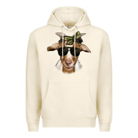 Tofu camouflage bandana goat Premium Hoodie - Jasminsmagicworld