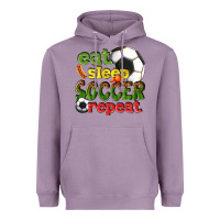Lavender eat sleep soccer repeat Heavyweight Hoodie - texasbilliewilder