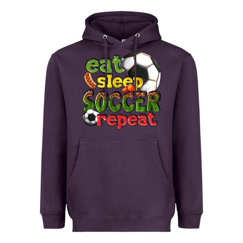Eat Sleep Soccer Repeat Heavyweight Hoodie by texasbilliewilder | Teevron