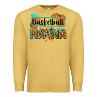 Antique Gold basketball nana with leopard Premium Sweatshirt - Zillion Design Studio